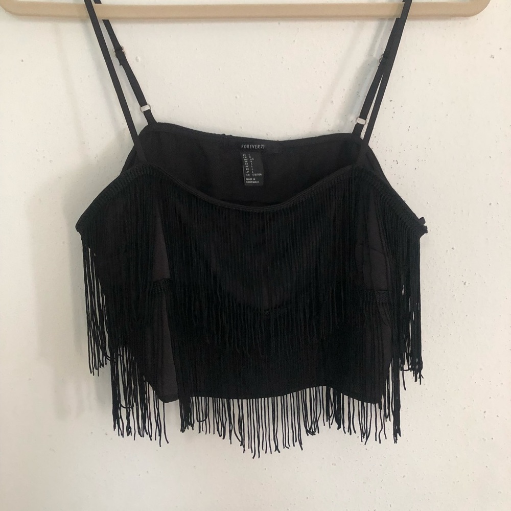 Forever 21~ Fringe Fully Lined Sexy Top🖤